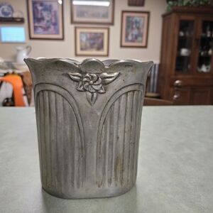 Elegant Silver Flower Vase